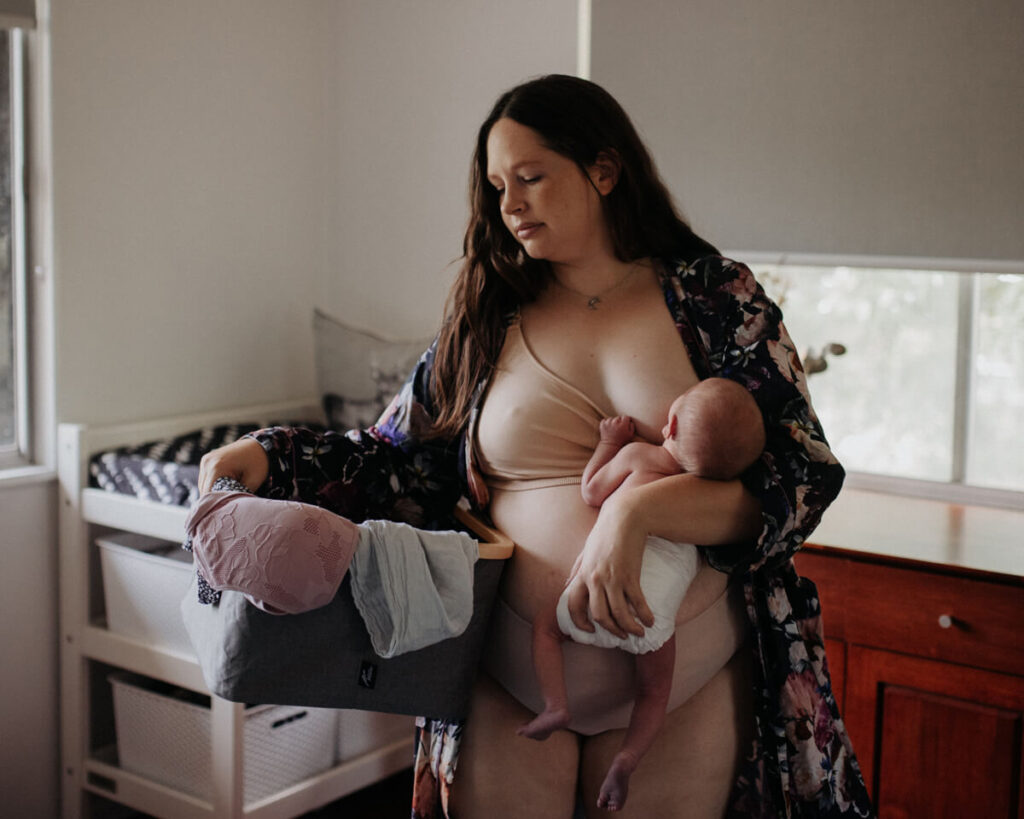 cotton candy seamless nursing bra