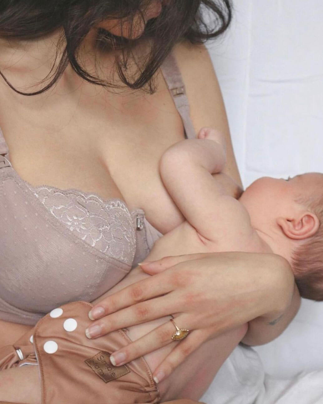 Cake Maternity Croissant Soft Wire Nursing Bra for Breastfeeding